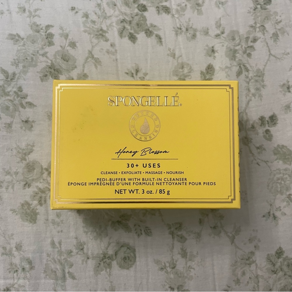 Relaxing bath exfoliating Spongellé exfoliant sponge, honey blossom, 30+ uses
